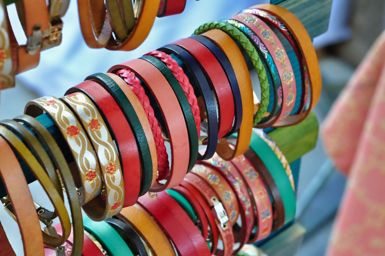 Nikon D90 sample photo. Bracelets, leather bracelets, jewellery photography