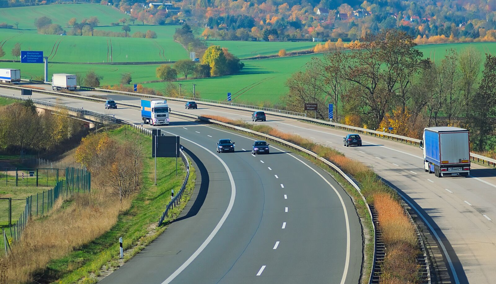 Nikon D3300 sample photo. Highway, a38, thuringia germany photography