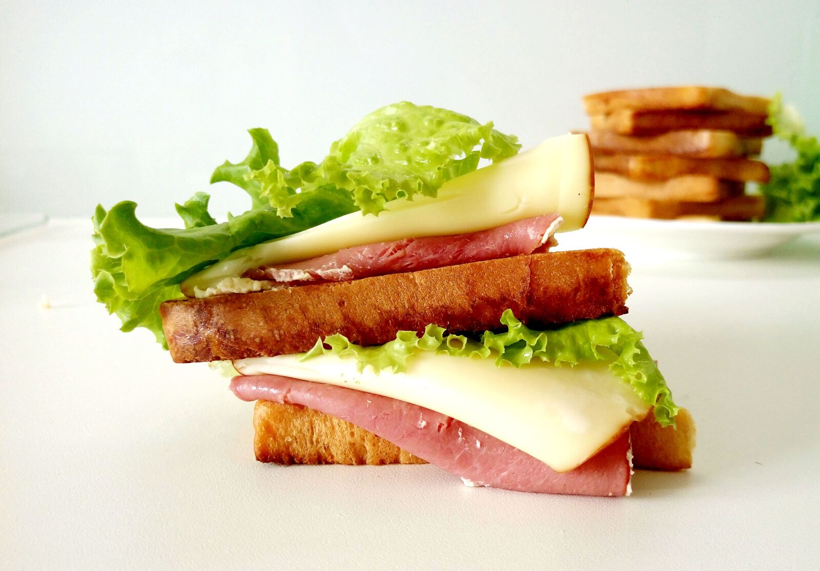 HTC ONE E9PLUS DUAL SIM sample photo. Sandwich, bread, salad photography