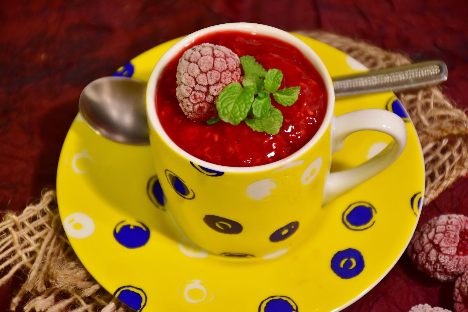Nikon D7200 sample photo. Raspberries, sorbet, raspberry sorbet photography