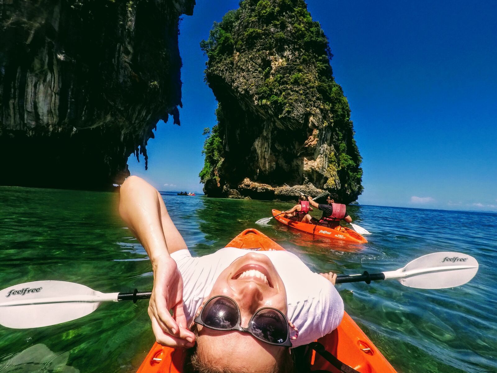 GoPro Hero5 Black sample photo. Boat, happiness, kayak, kayaking photography