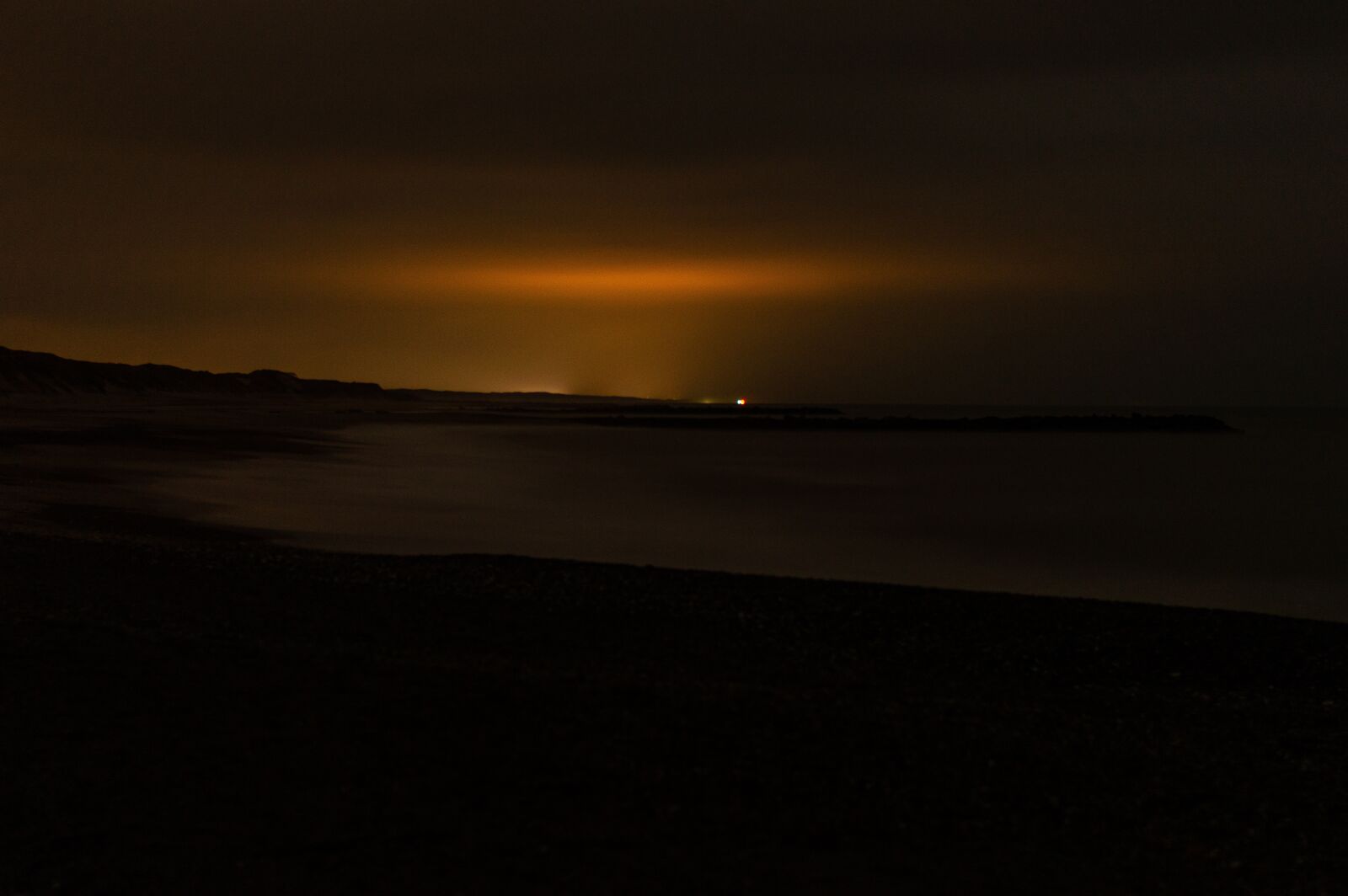Nikon D3200 sample photo. Night, sea, denmark photography