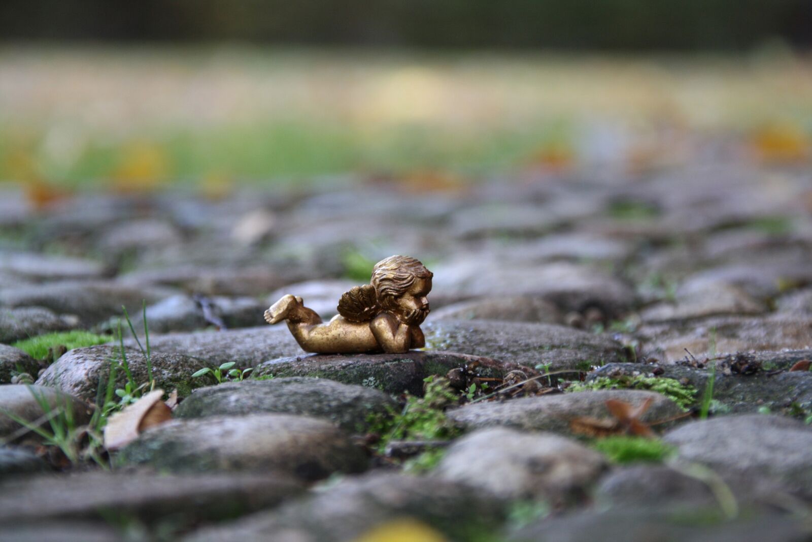 Canon EOS 1000D (EOS Digital Rebel XS / EOS Kiss F) sample photo. Golden angel, thoughtful, angel photography