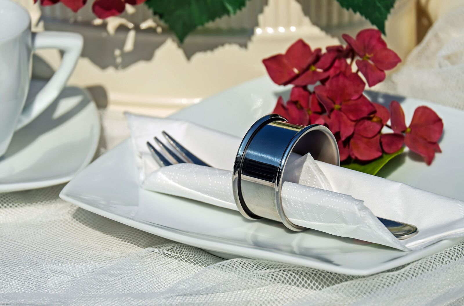 Fujifilm X-T10 + Fujifilm XC 50-230mm F4.5-6.7 OIS sample photo. Napkin ring, ring, stainless photography
