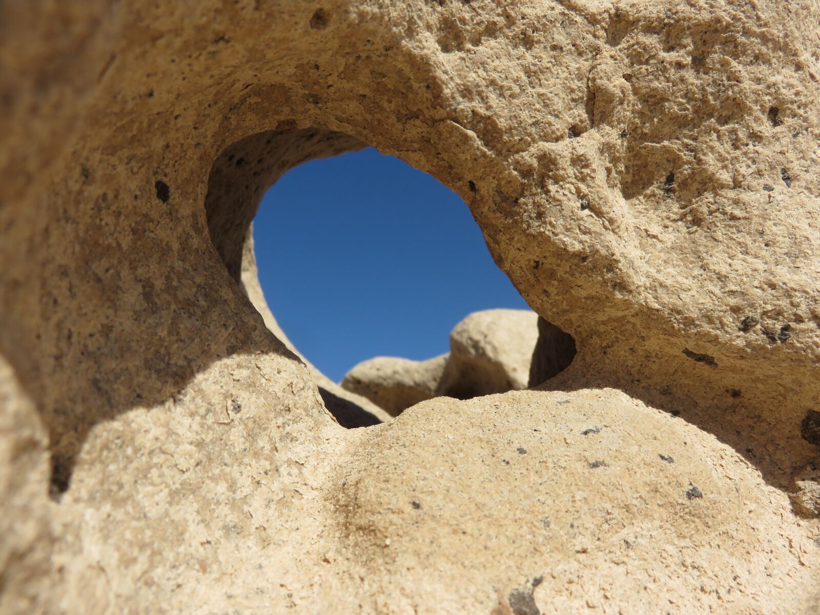 Canon PowerShot SX700 HS sample photo. Stone, hole, fuerteventura photography