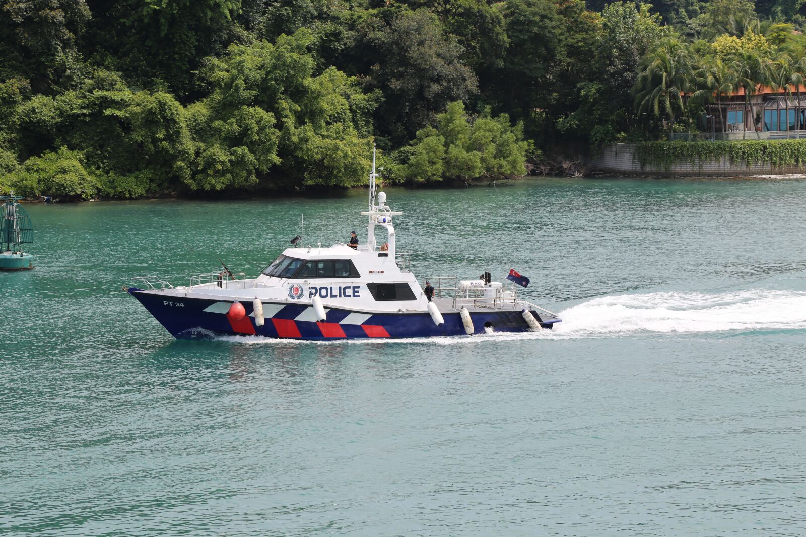 Canon EF 24-105mm F4L IS USM sample photo. Police boat, patrol boat photography