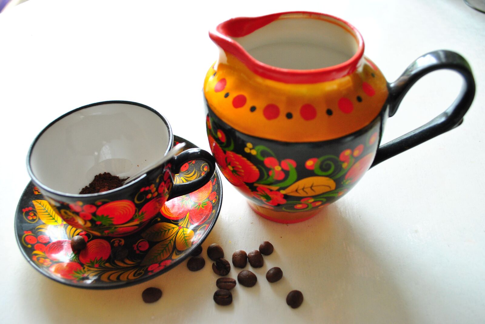 Nikon D3000 sample photo. Tableware, coffee, set photography