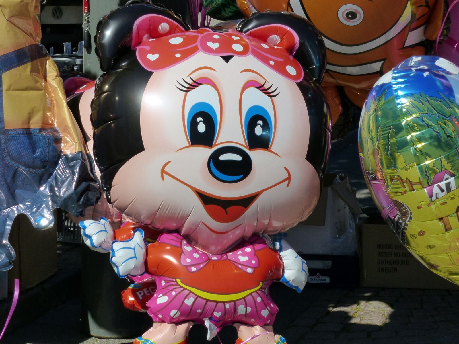 Panasonic Lumix DMC-FZ200 sample photo. Balloon, spring, market photography