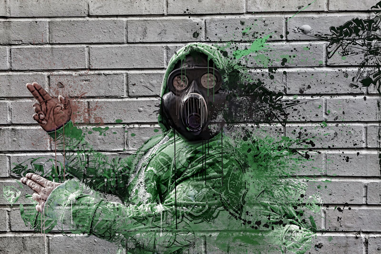 Canon EOS 5D Mark II sample photo. Gas mask, hip hop photography