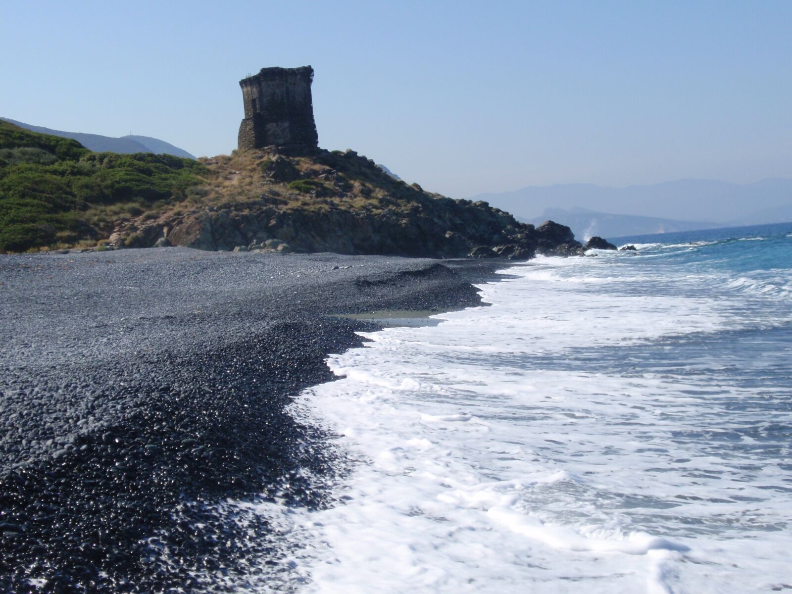 Olympus u1010,S1010 sample photo. Tower, corsica, beach photography
