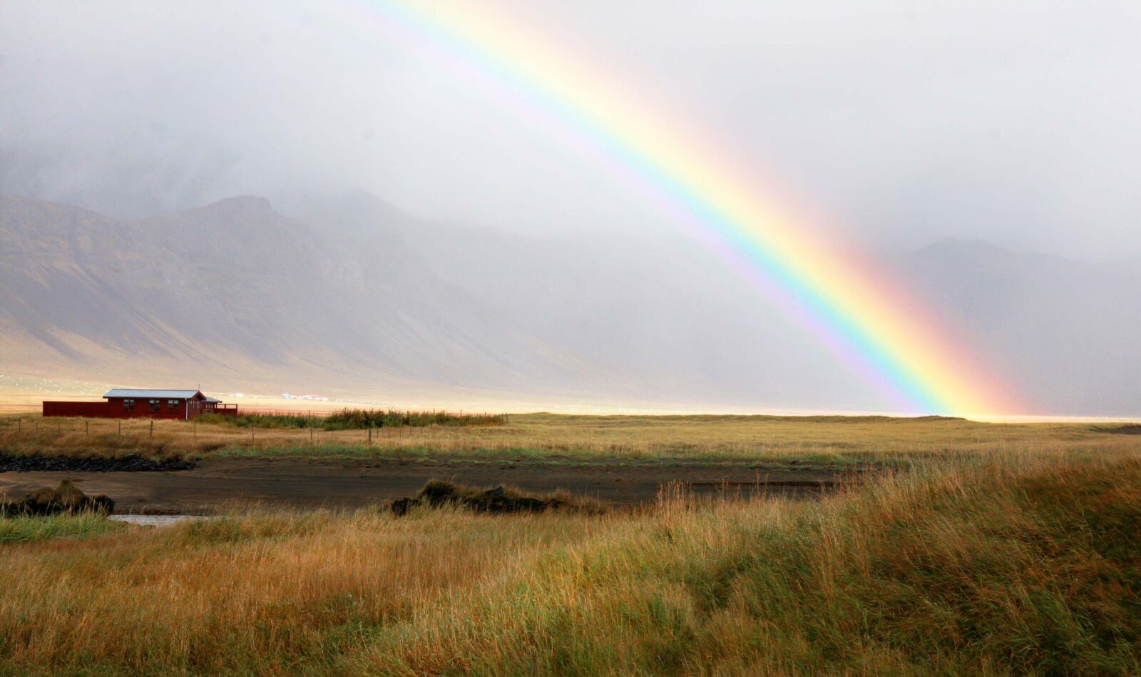 Canon EOS 40D sample photo. Iceland, rainbow, farm photography