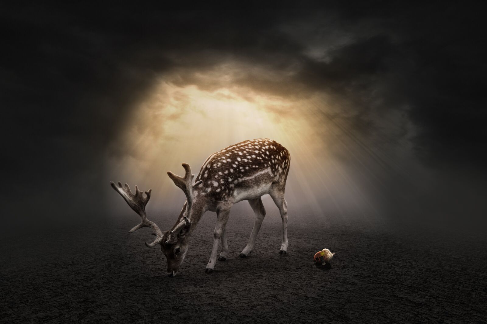 Nikon D700 sample photo. Deer, lonely, nature photography