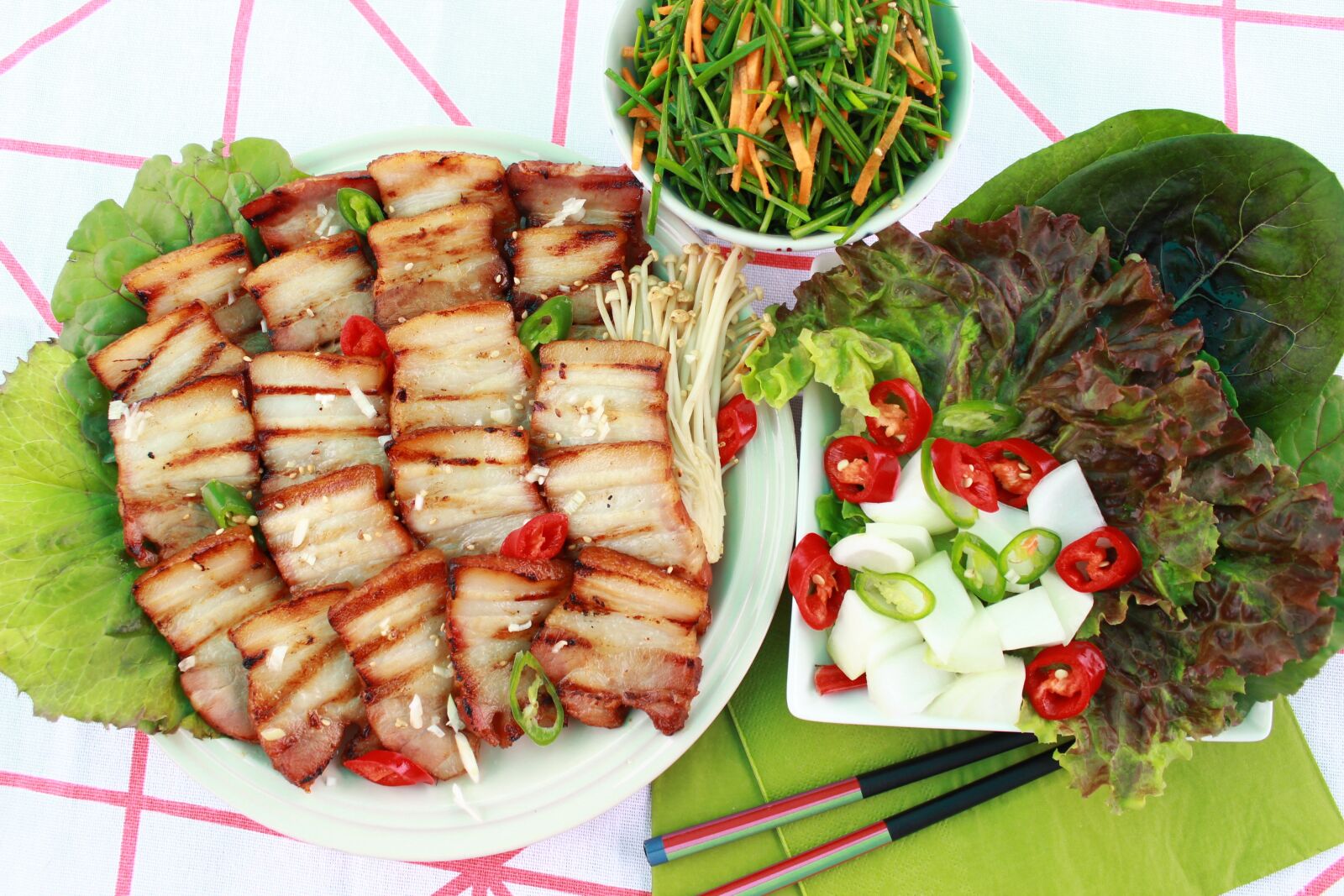 Canon EOS 600D (Rebel EOS T3i / EOS Kiss X5) sample photo. Pork, meat, ssam photography