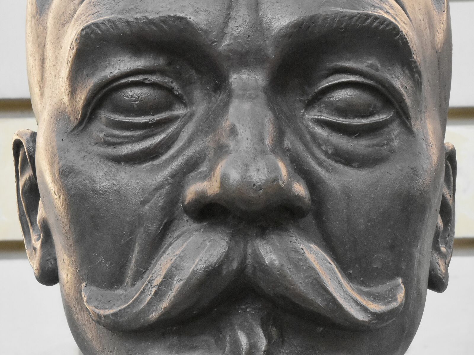 Nikon D5500 sample photo. Bronze, cast iron, head photography