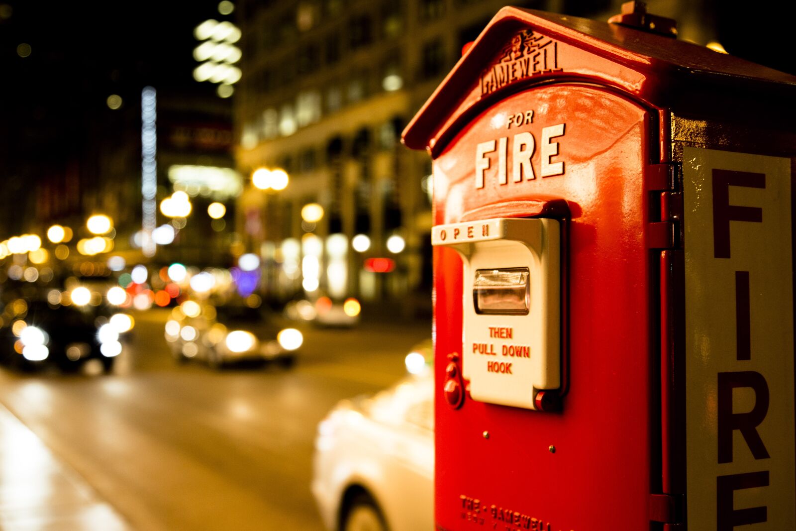 Canon EOS 6D + Canon EF 24-105mm F4L IS USM sample photo. Fire box, red, chicago photography