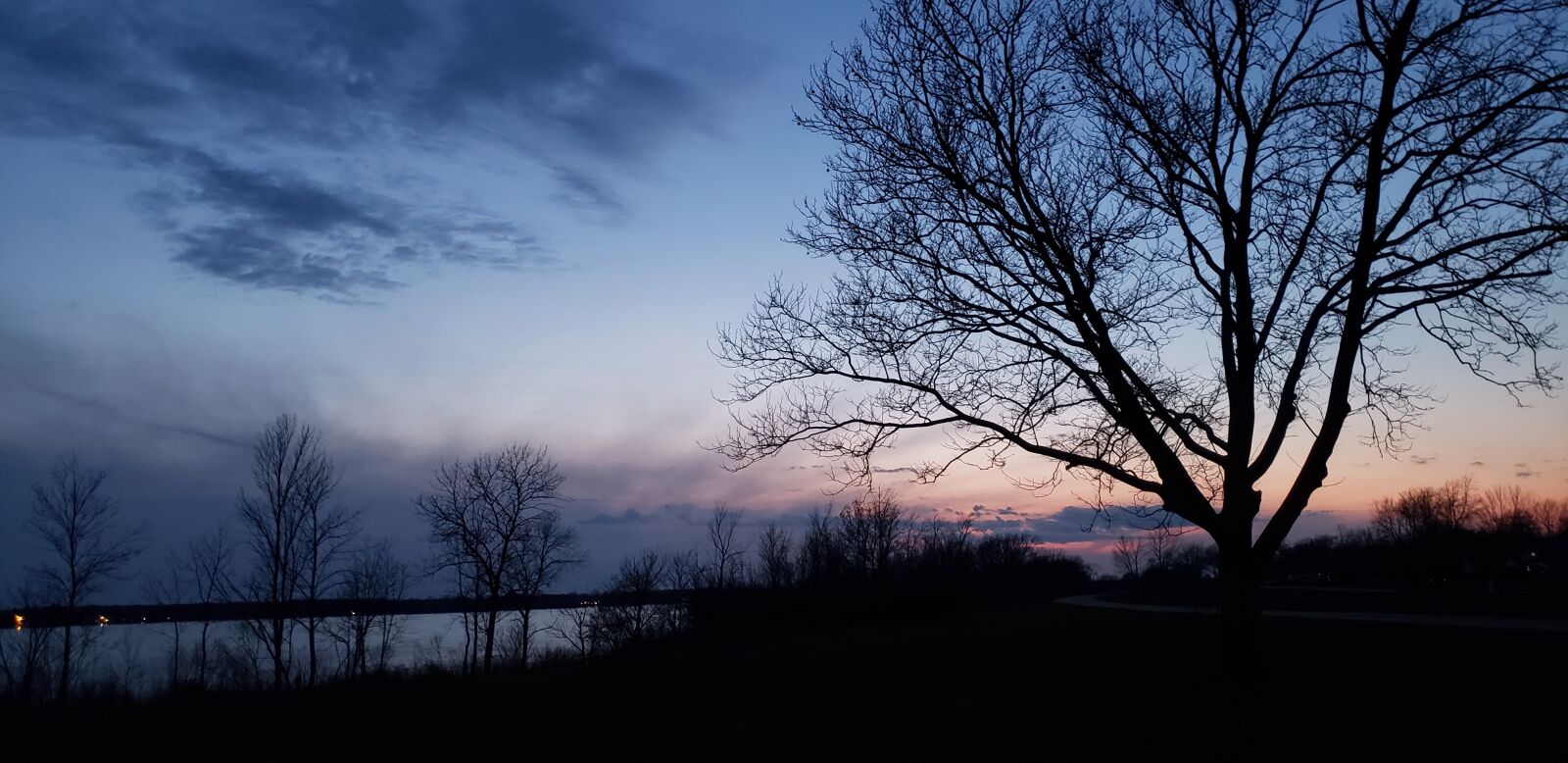 Samsung Galaxy S9+ sample photo. Sunset, river, tree photography