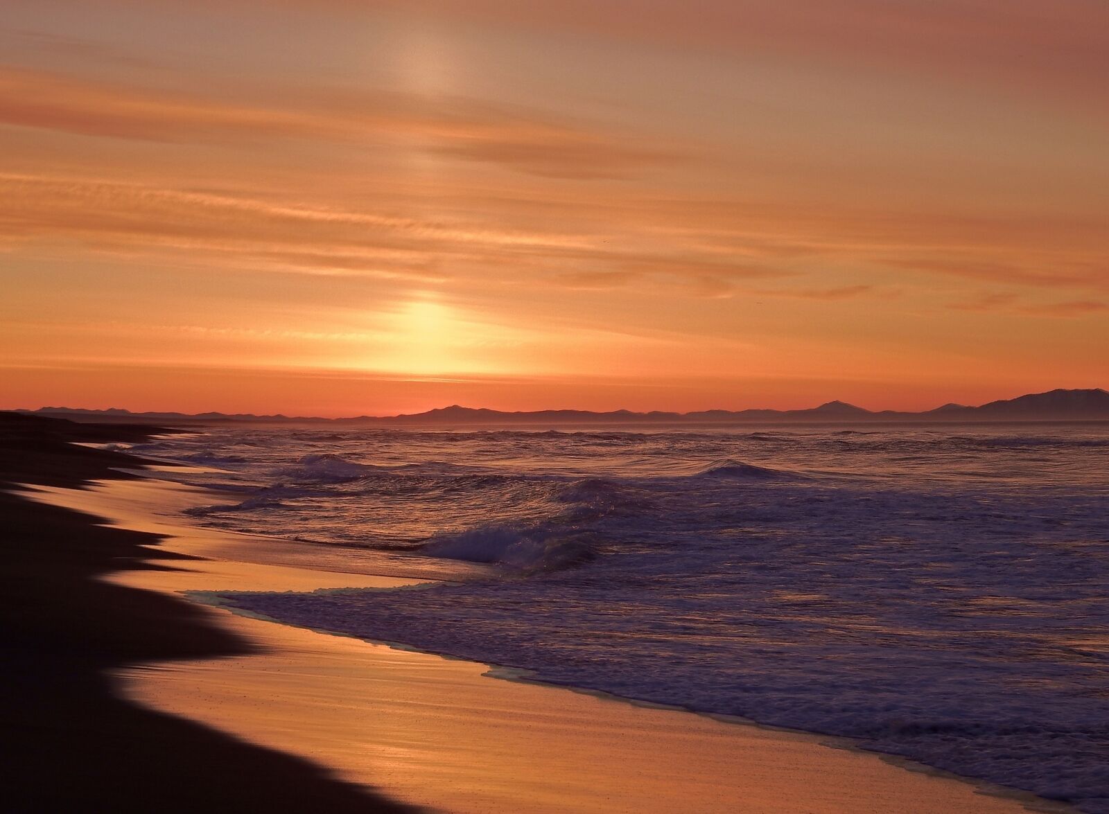Fujifilm FinePix S1 sample photo. Ocean, sunrise, wave photography