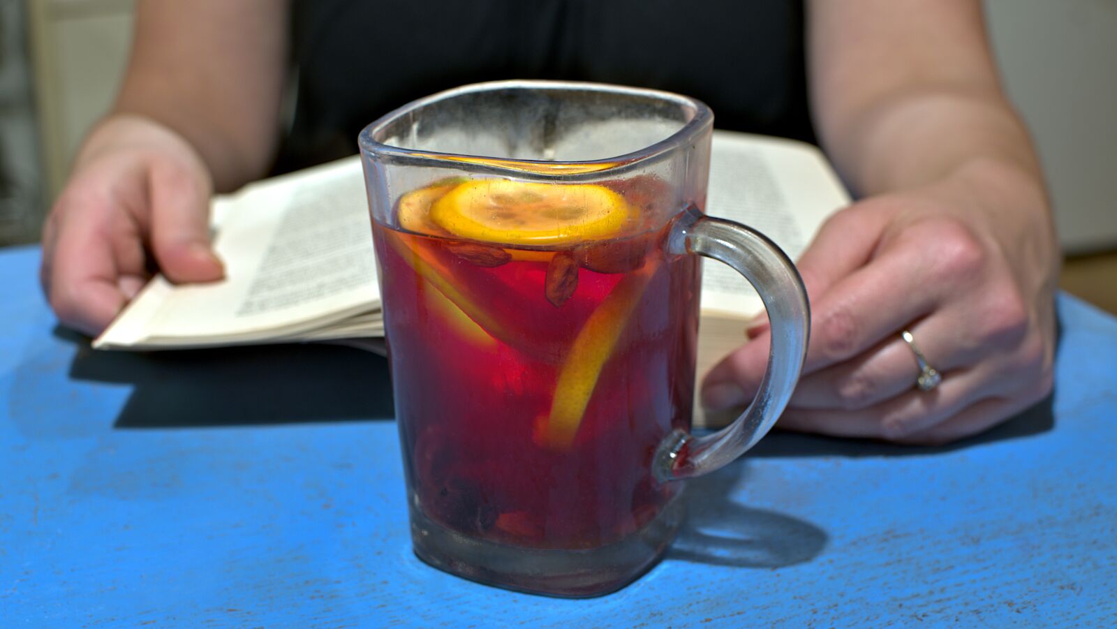 Nikon D7000 sample photo. Tea, teacup, book photography