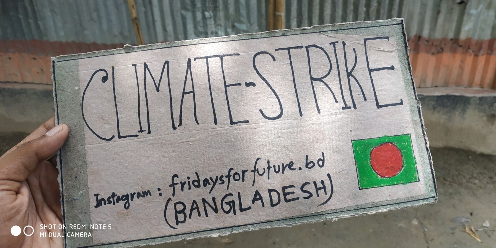 Xiaomi Redmi Note 5 sample photo. Climate-strike, greta thunberg, environment photography