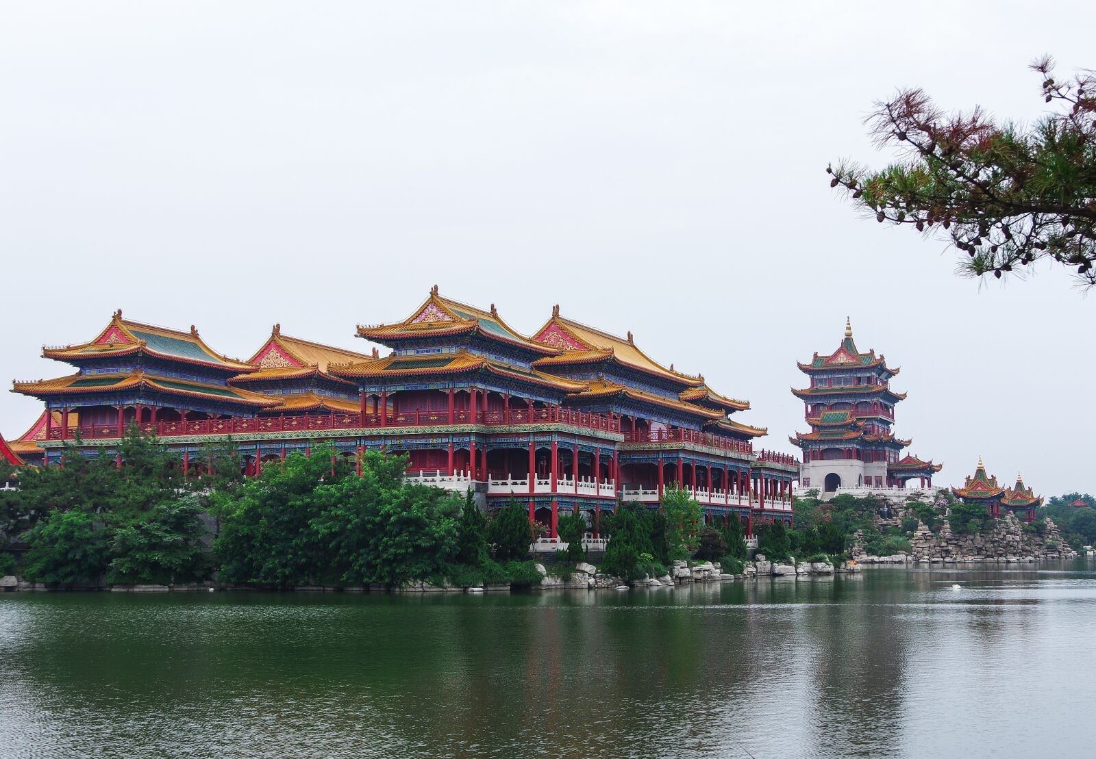 Китайский дворец фон