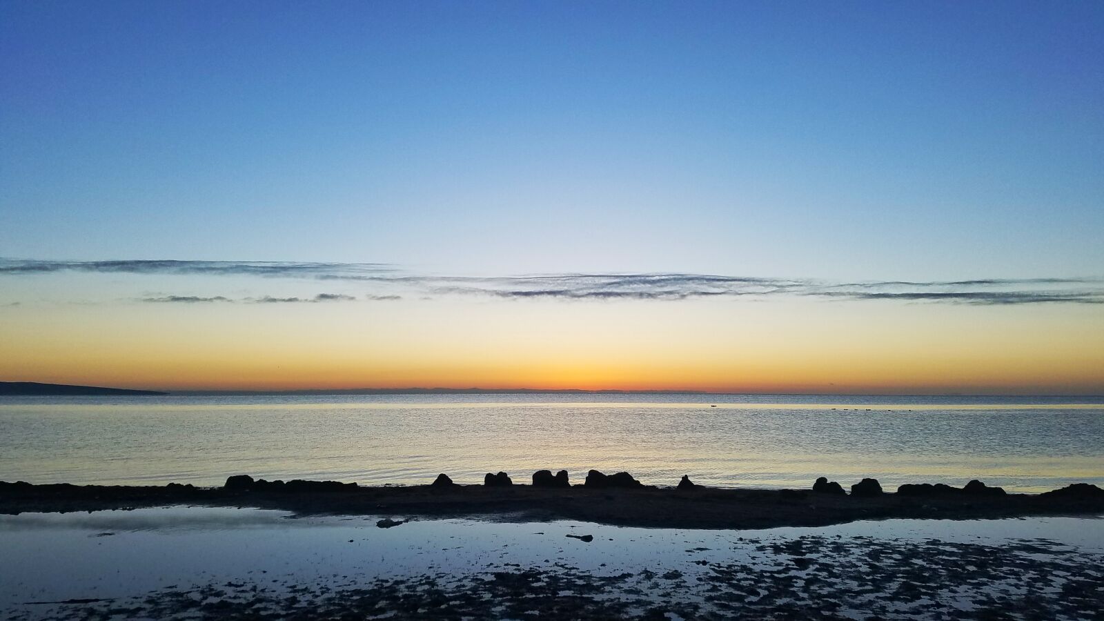 Samsung Galaxy S7 Edge sample photo. Sunrise, sea, horizon photography