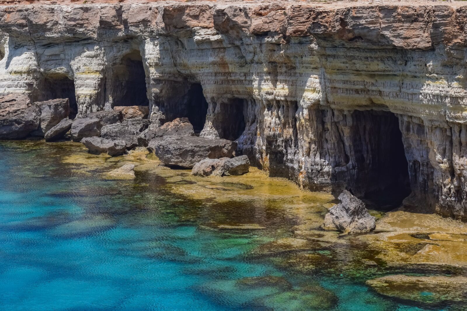 Nikon D3300 sample photo. Rocky coast, sea caves photography