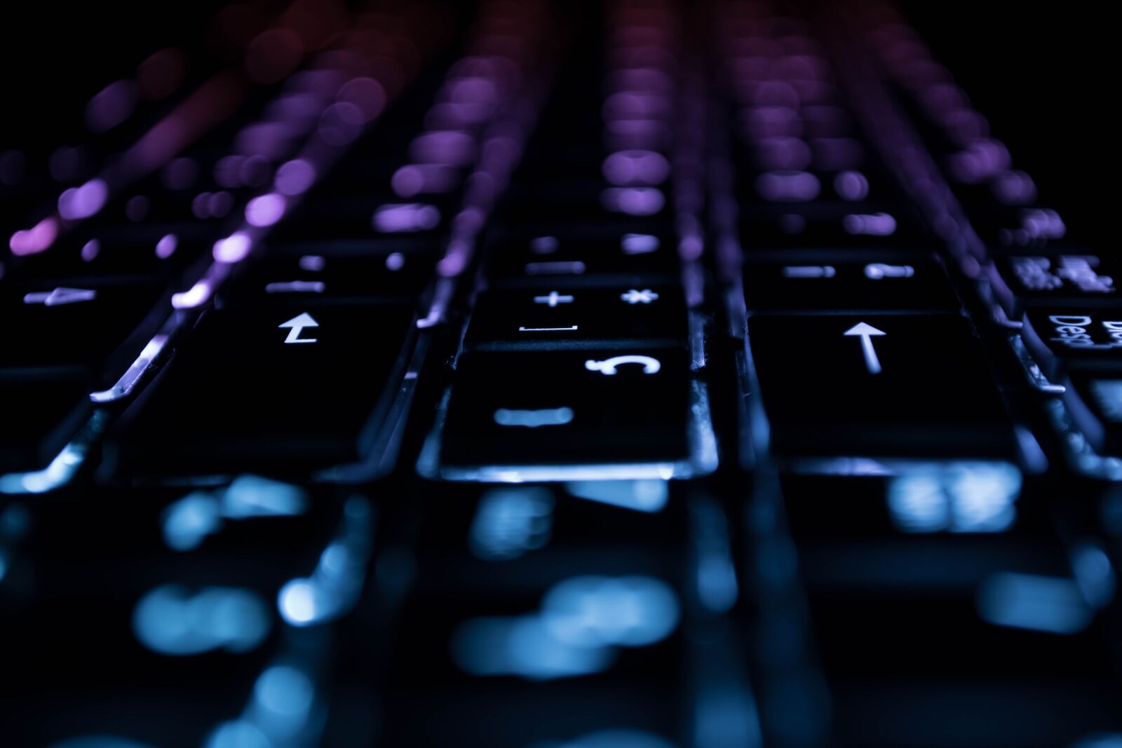 Nikon D5300 sample photo. Keyboard, computer, lights photography