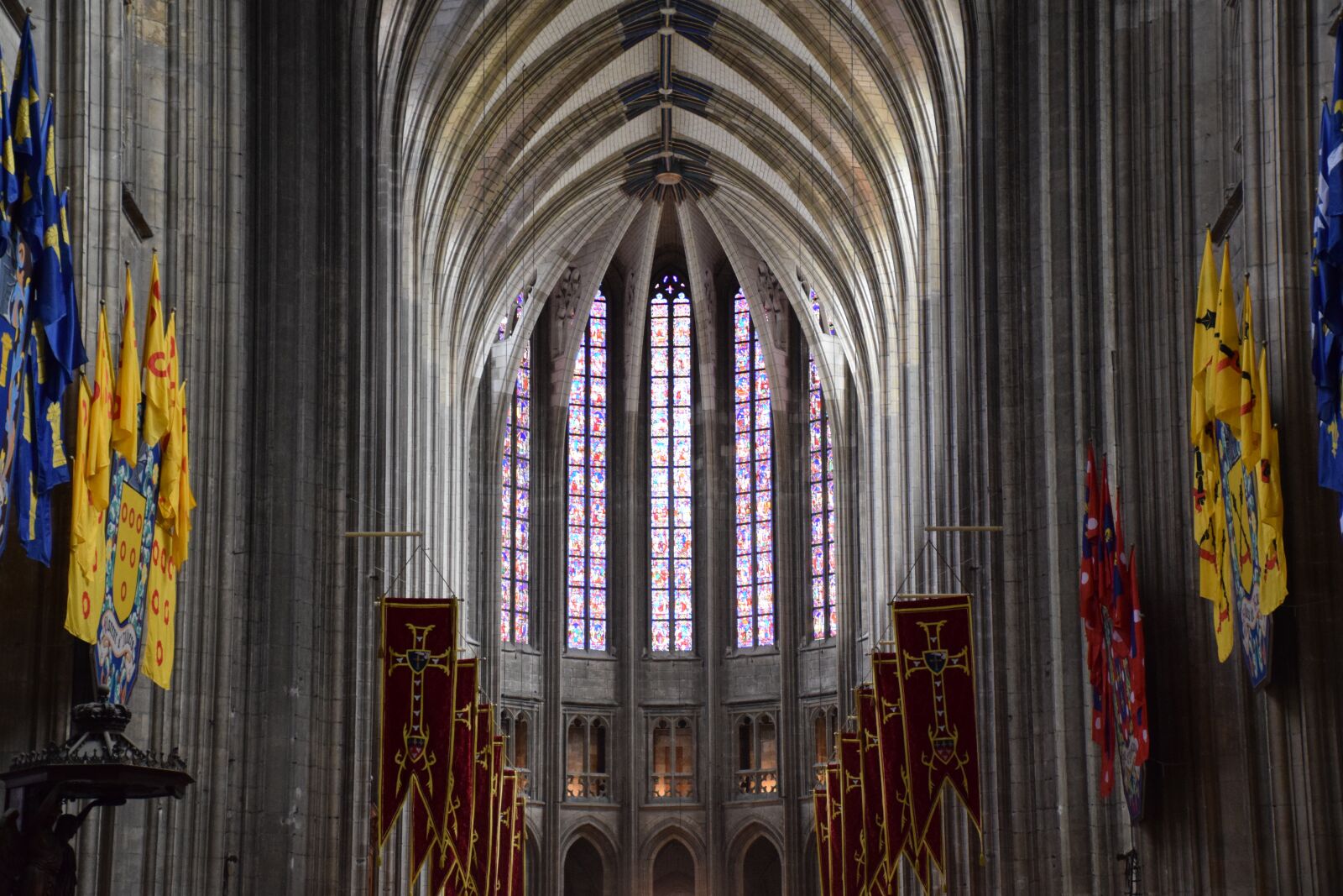 Nikon D3300 sample photo. Church, inside, flags photography