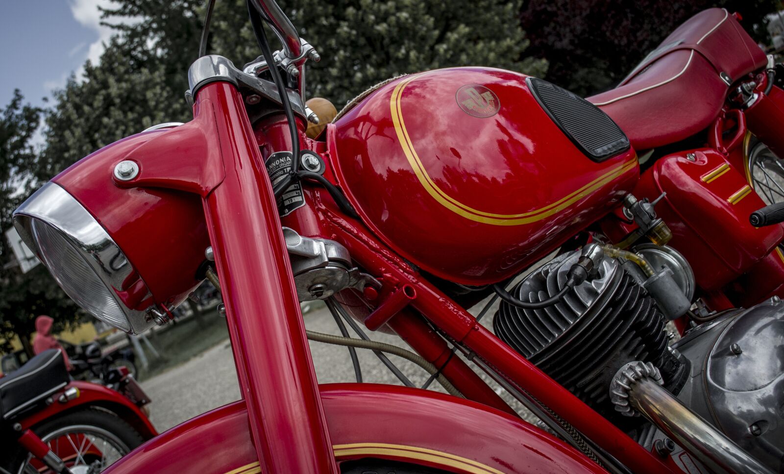 Nikon D3100 sample photo. Motorcycle, red, transport photography
