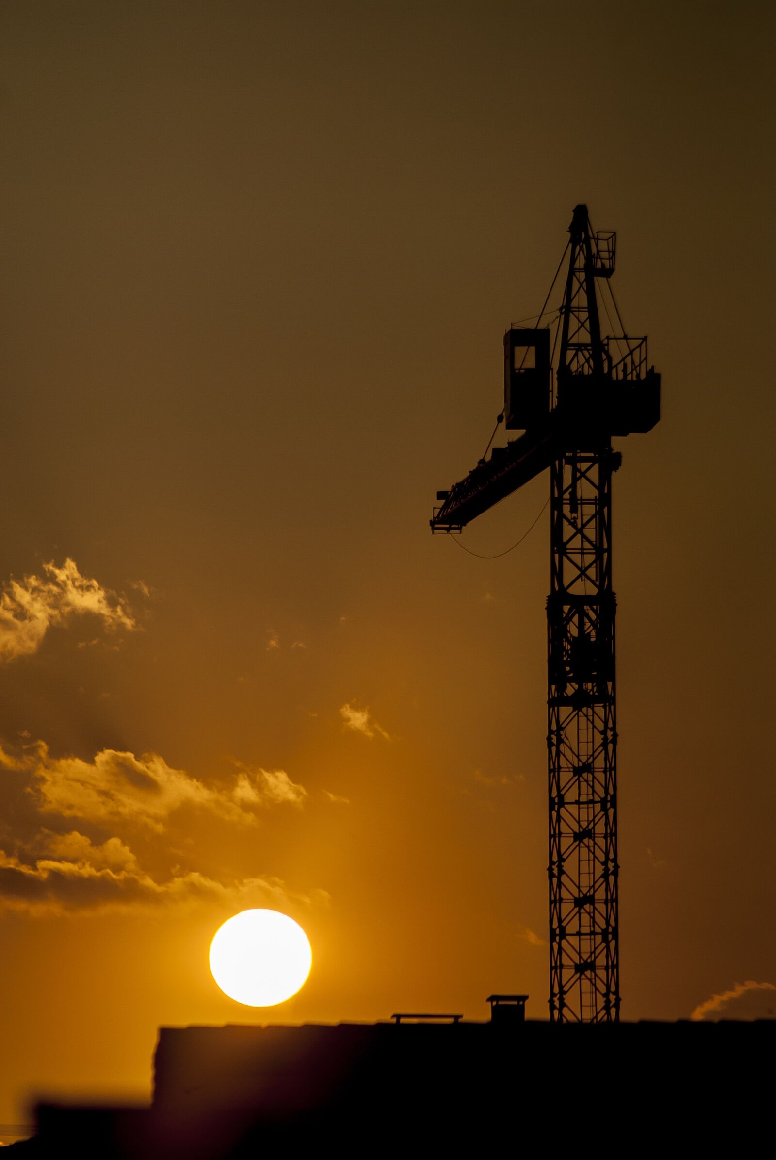 Nikon D200 sample photo. Crane, construction, load photography