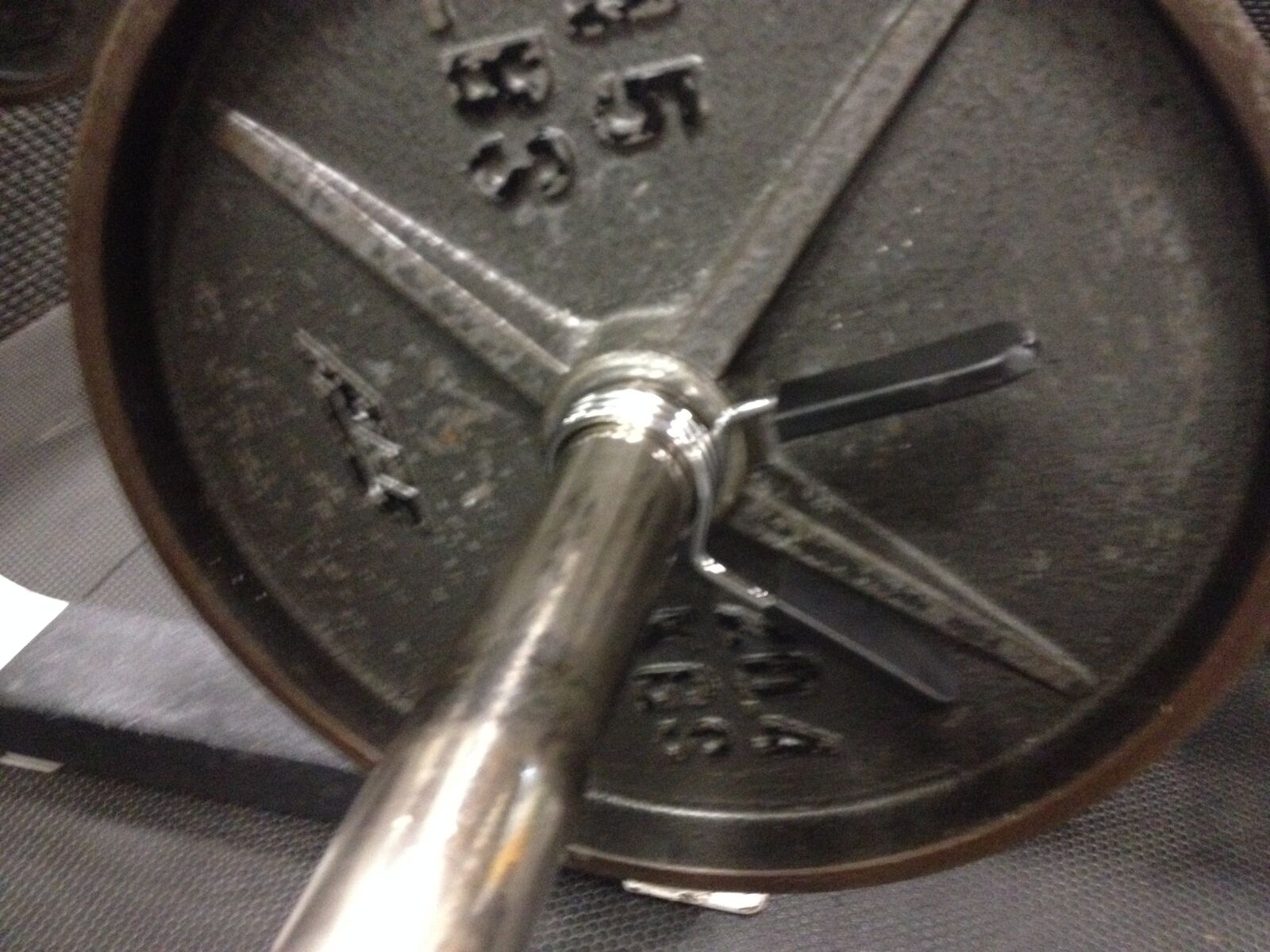 iPhone 4S back camera 4.28mm f/2.4 sample photo. Barbell, gym, weightlifting photography