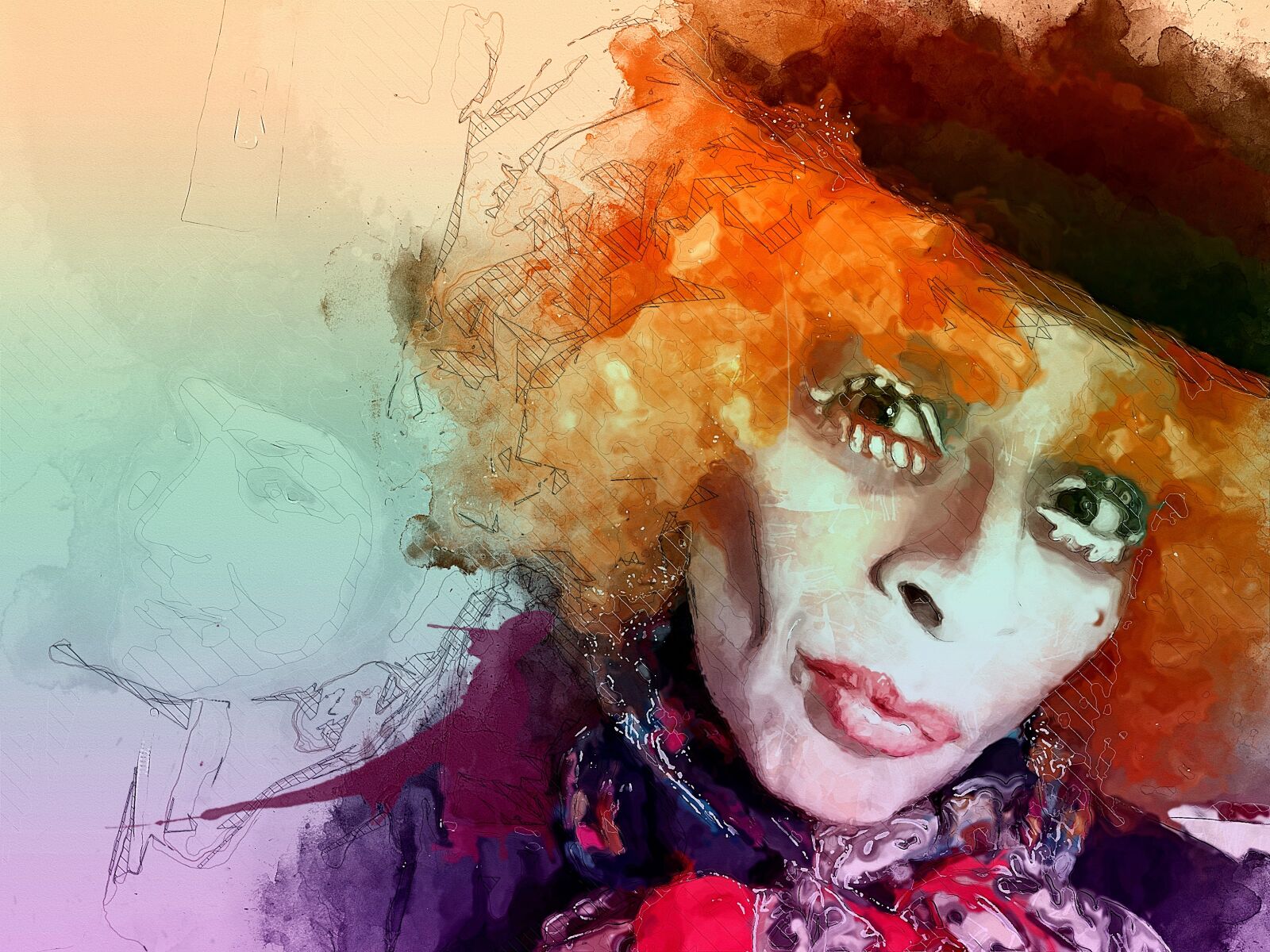 HUAWEI P9 sample photo. Art, fantasy, clown photography