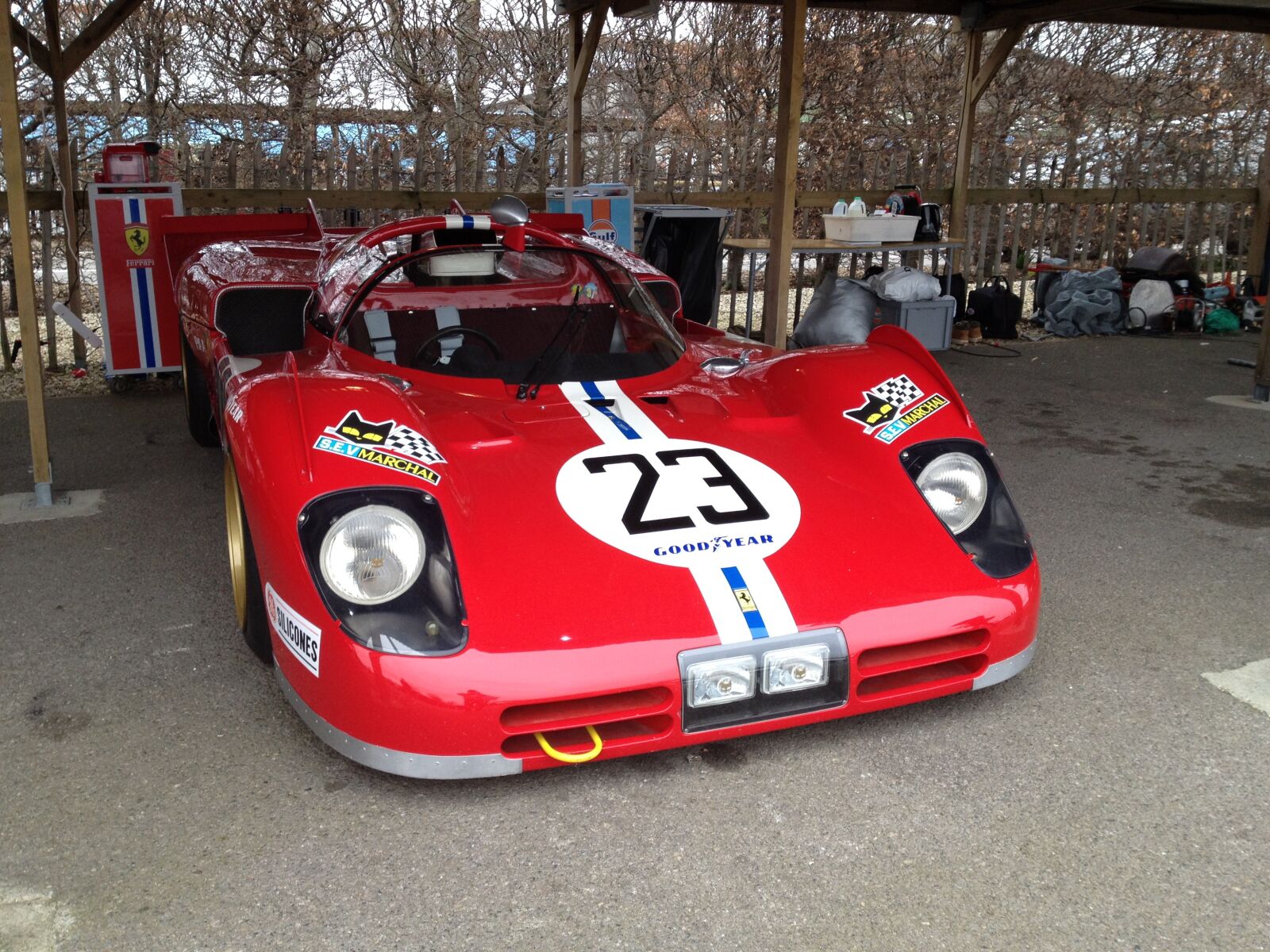 iPhone 4S back camera 4.28mm f/2.4 sample photo. Ferrari, 512m, goodwood photography