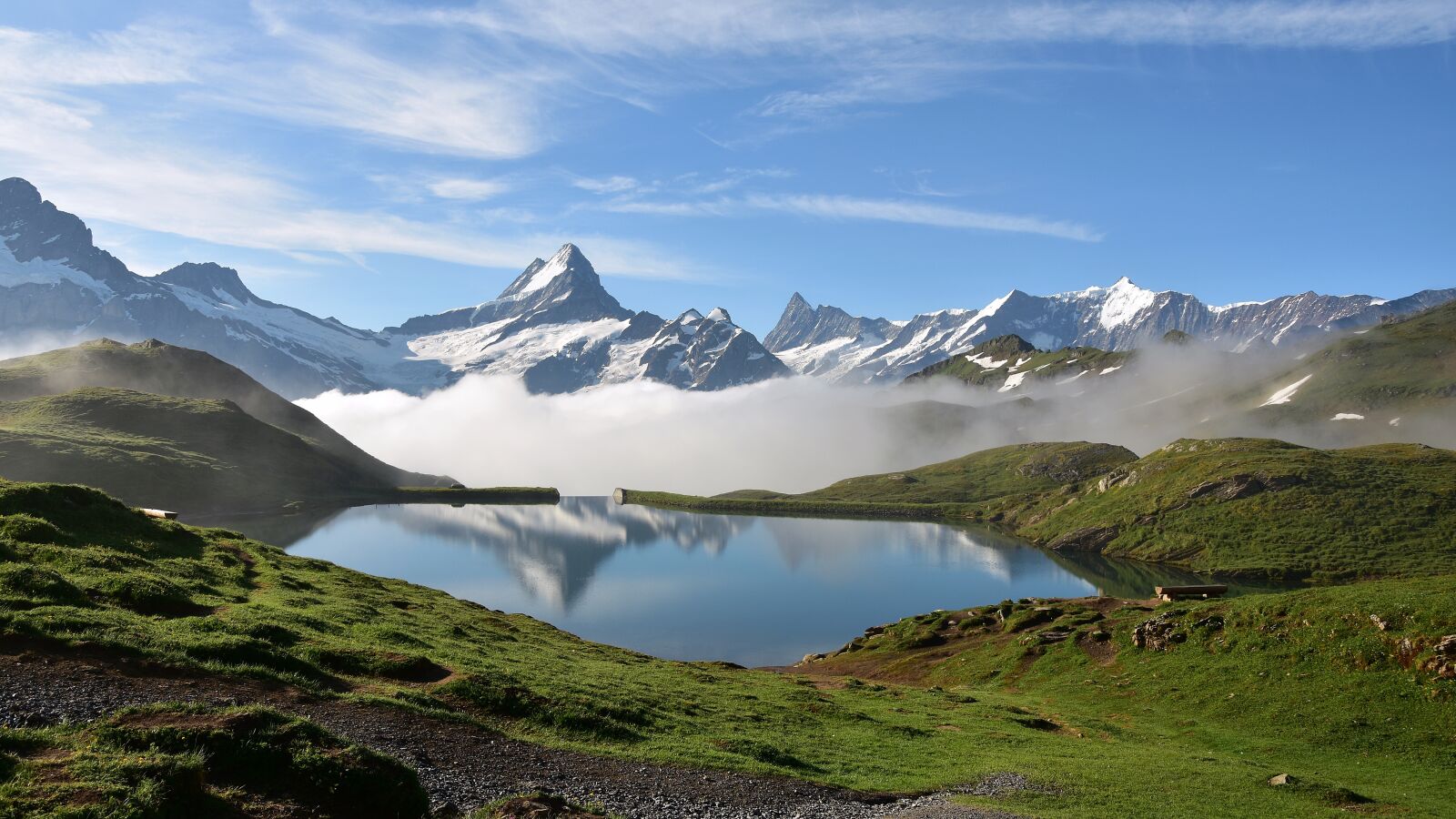 Nikon D7200 sample photo. Bachalpsee, mountains, bergsee photography