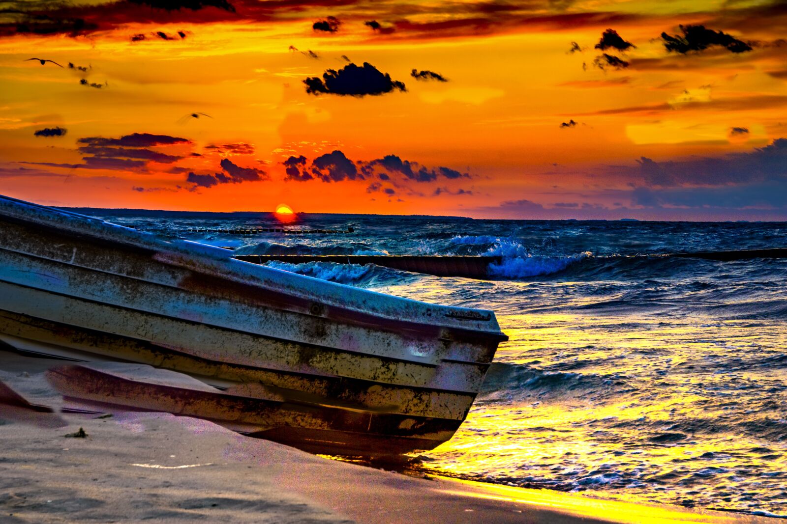 Nikon D7200 sample photo. Sunset, waters, sea photography
