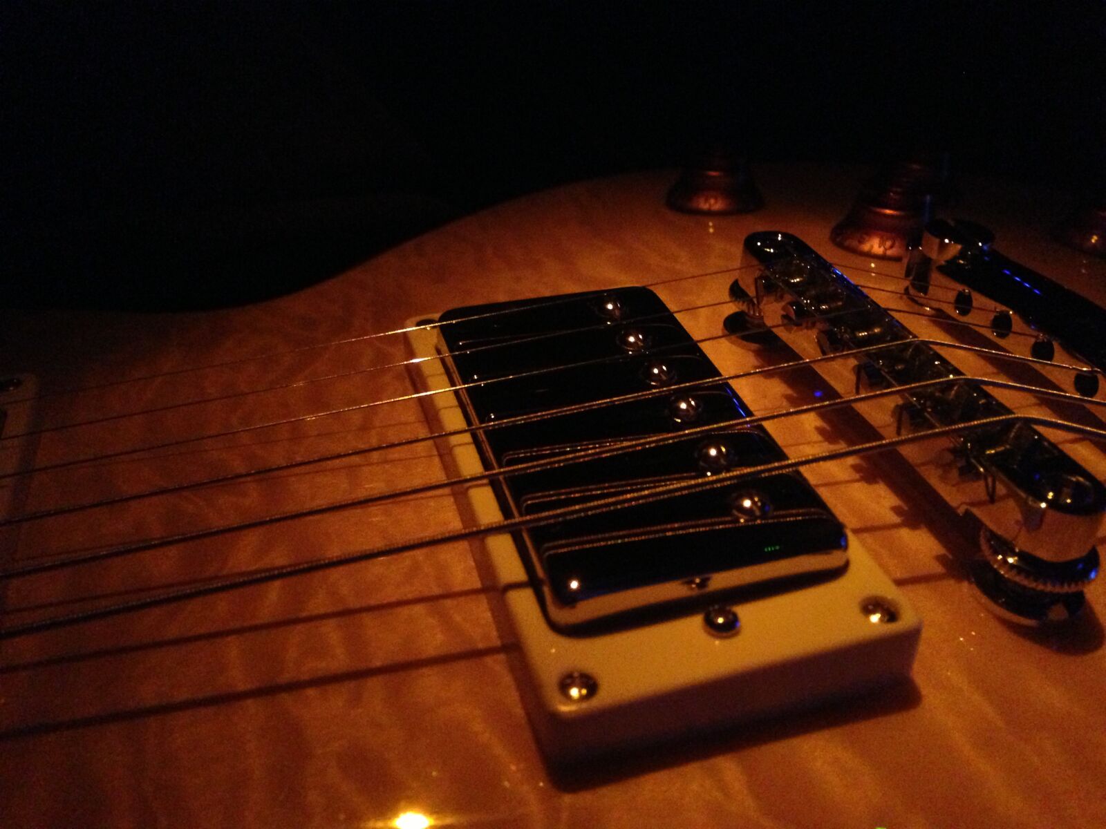 Apple iPhone 5 sample photo. Electric, guitar, pickup, vintage photography
