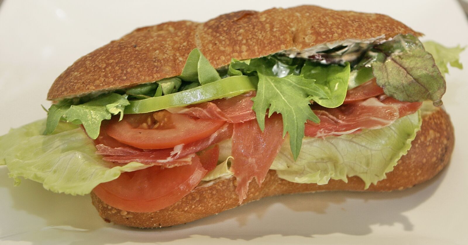 Canon EOS 20D sample photo. Sandwich, ham, smoked photography