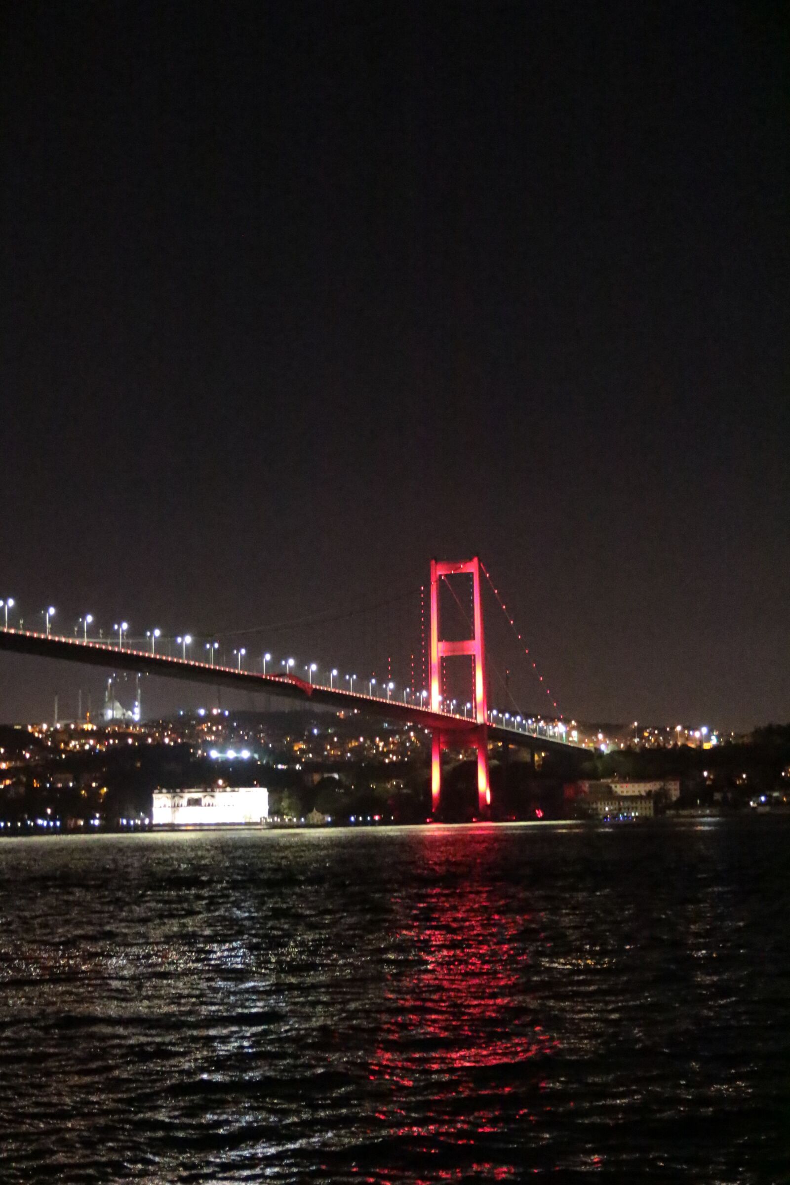 Canon EOS 7D Mark II sample photo. Bosphorus bridge, night, holiday photography