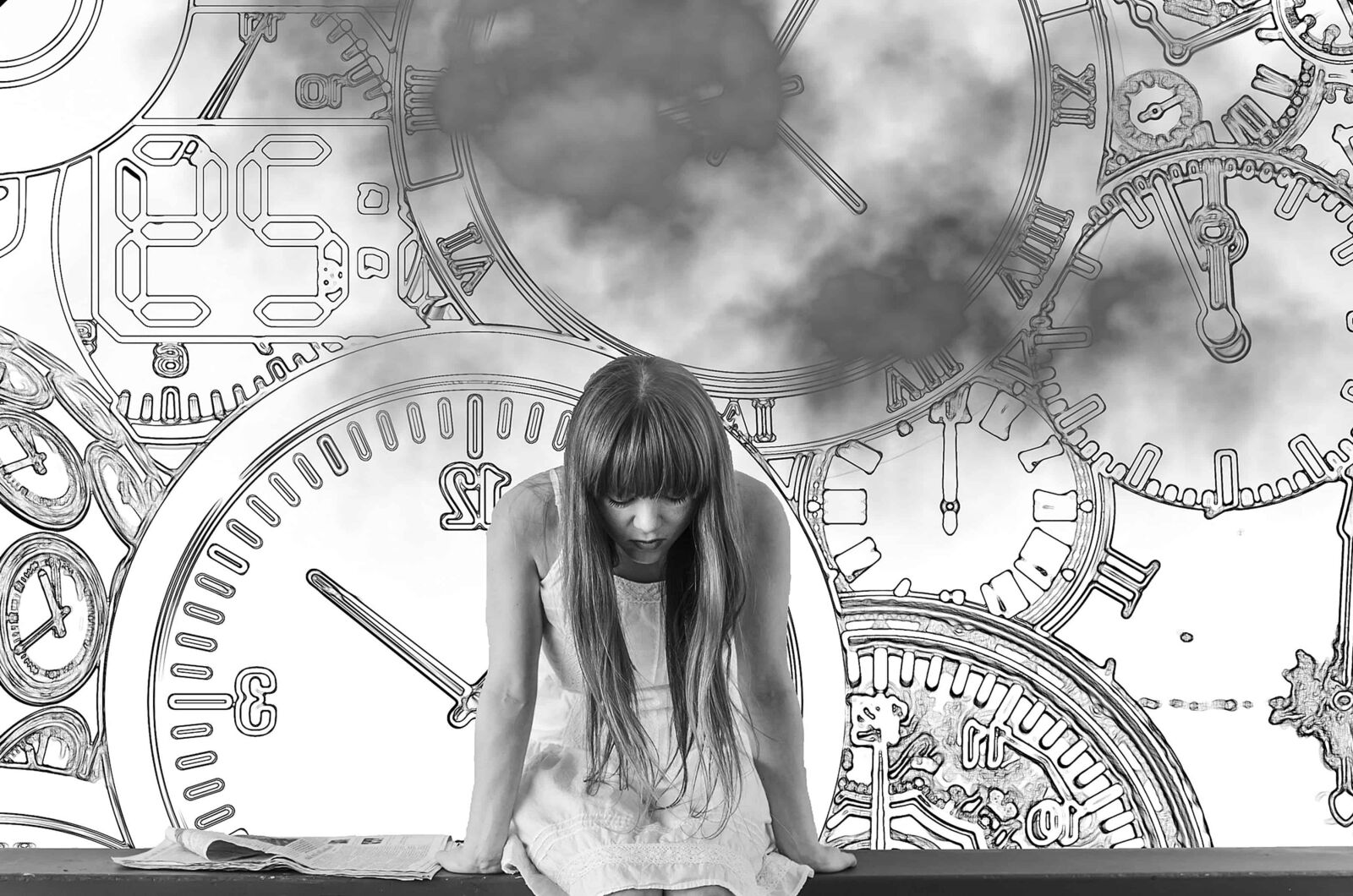 Canon EOS 550D (EOS Rebel T2i / EOS Kiss X4) sample photo. Monochrome, photomontage, watch, minute photography