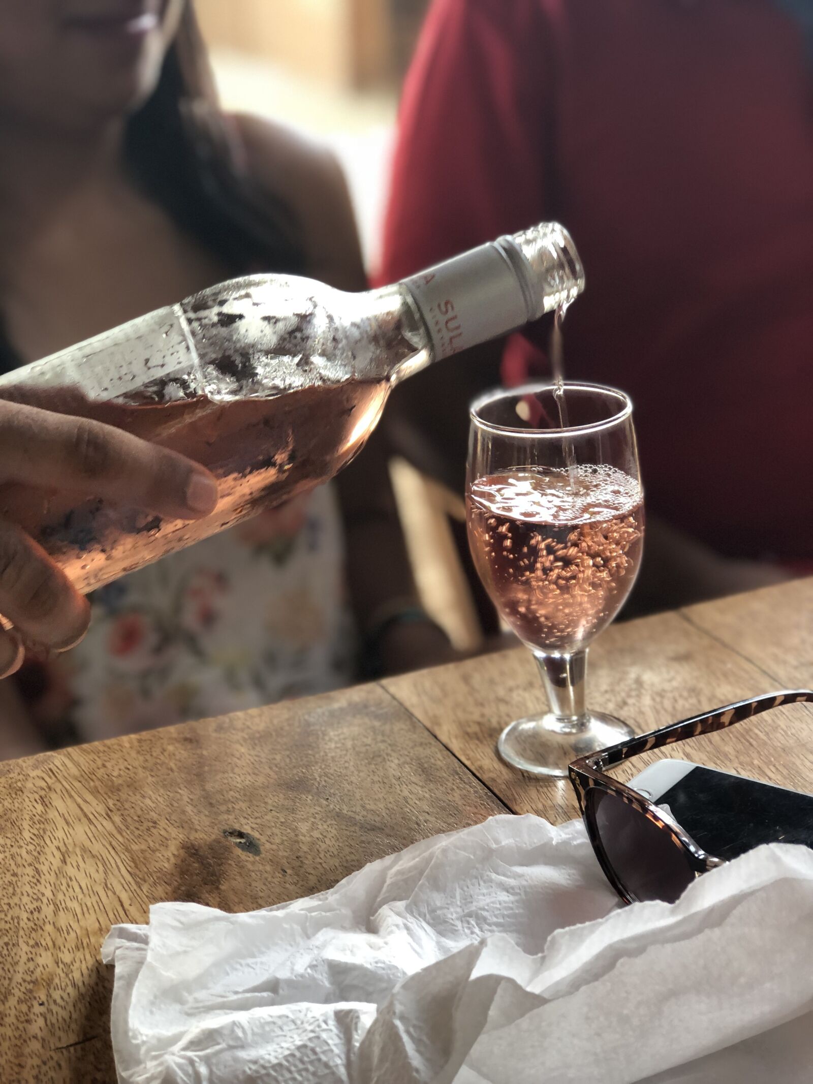iPhone 8 Plus back dual camera 6.6mm f/2.8 sample photo. Wine, glass, alcohol photography