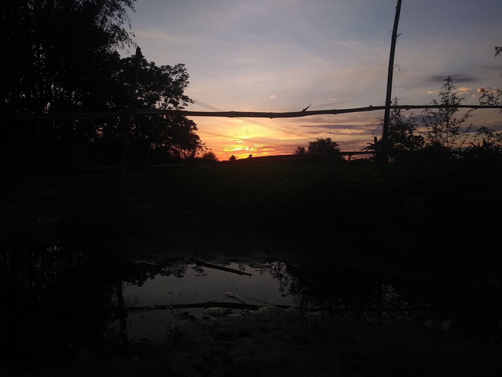 Motorola Moto G (5S) Plus sample photo. Sun set, evening, village photography