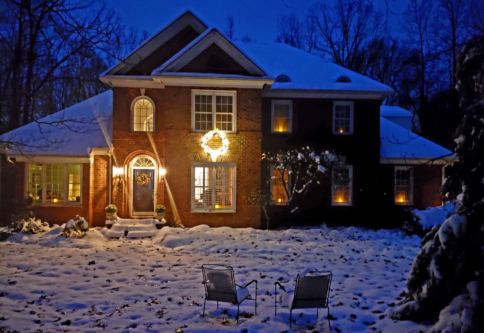 Samsung Galaxy S9 sample photo. Christmas, snow, winter photography