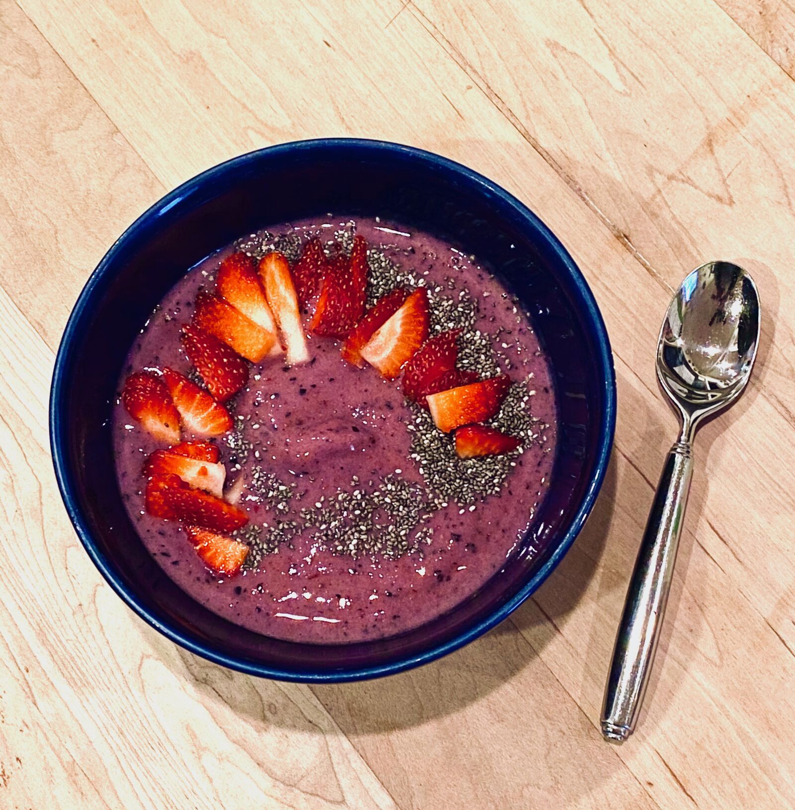 Apple iPhone 11 Pro sample photo. Smoothie bowl, purple smoothie photography