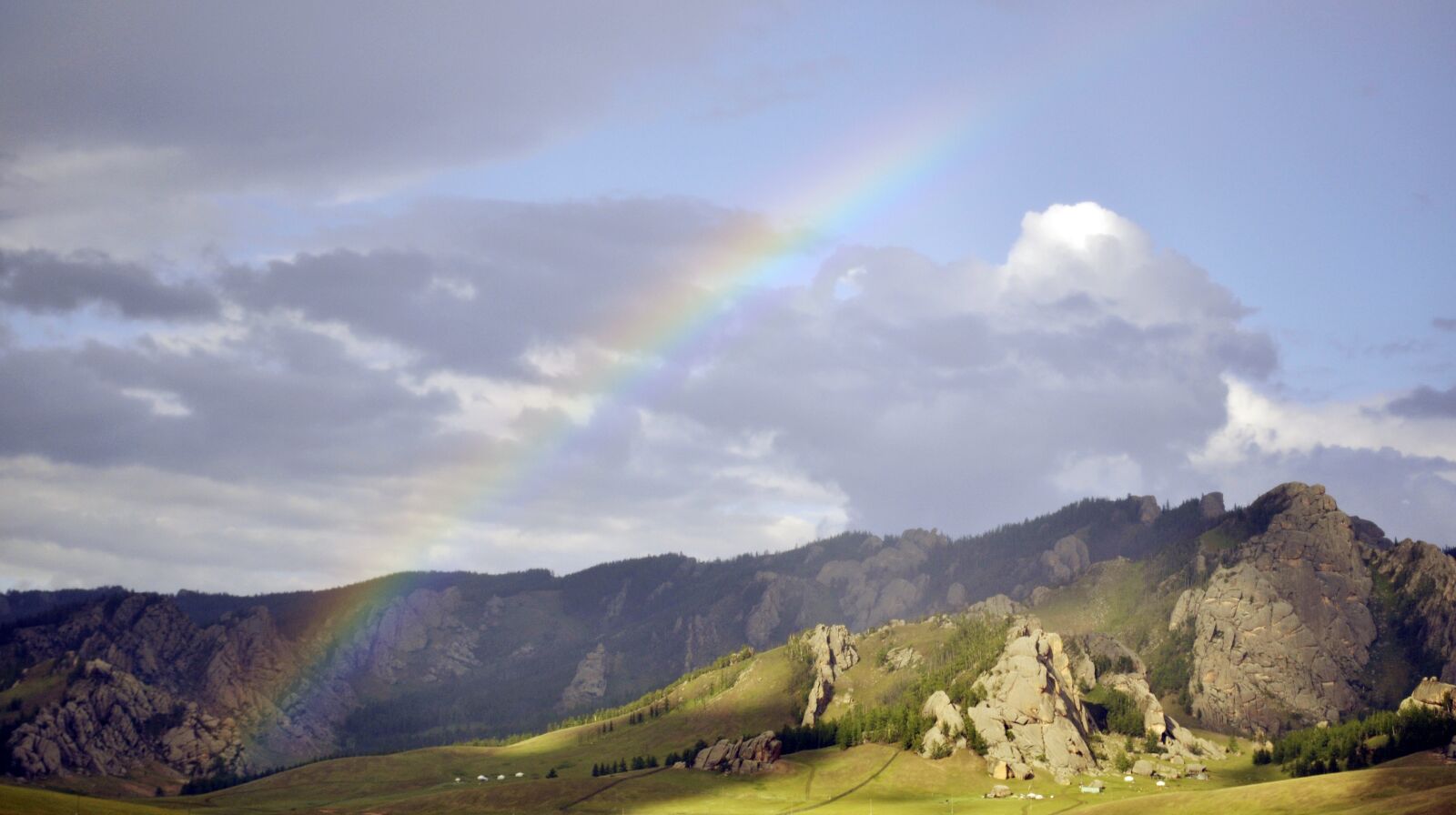 Nikon D90 sample photo. Rain, rainbow, sky photography