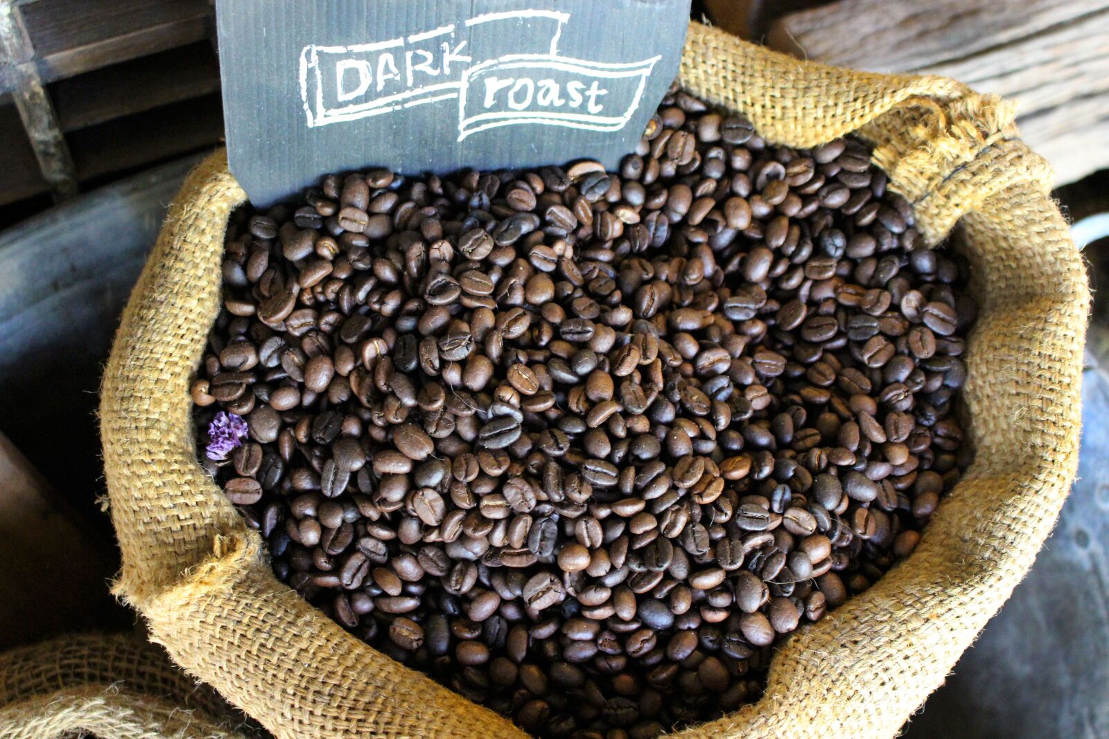 Canon EOS 700D (EOS Rebel T5i / EOS Kiss X7i) sample photo. Coffee beans, sack, coffee photography