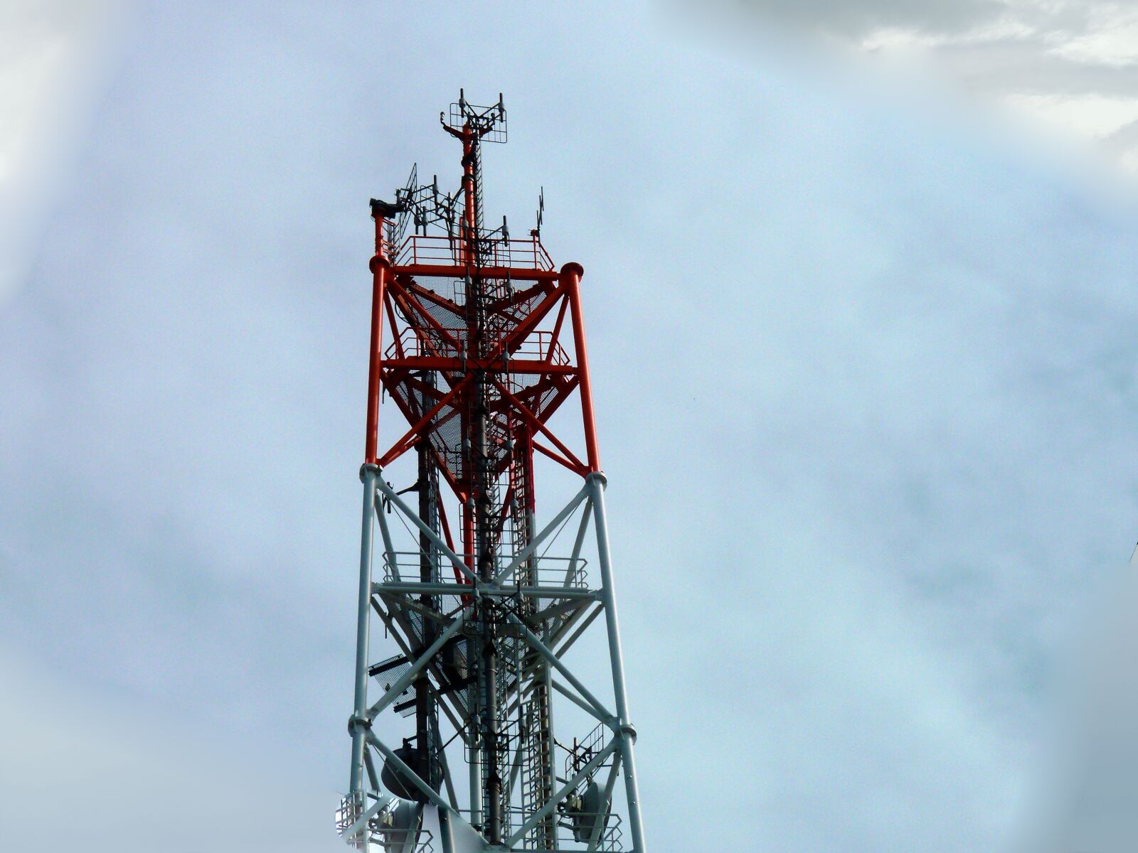 Panasonic DMC-TZ7 sample photo. Radio mast, mobile, transmission photography