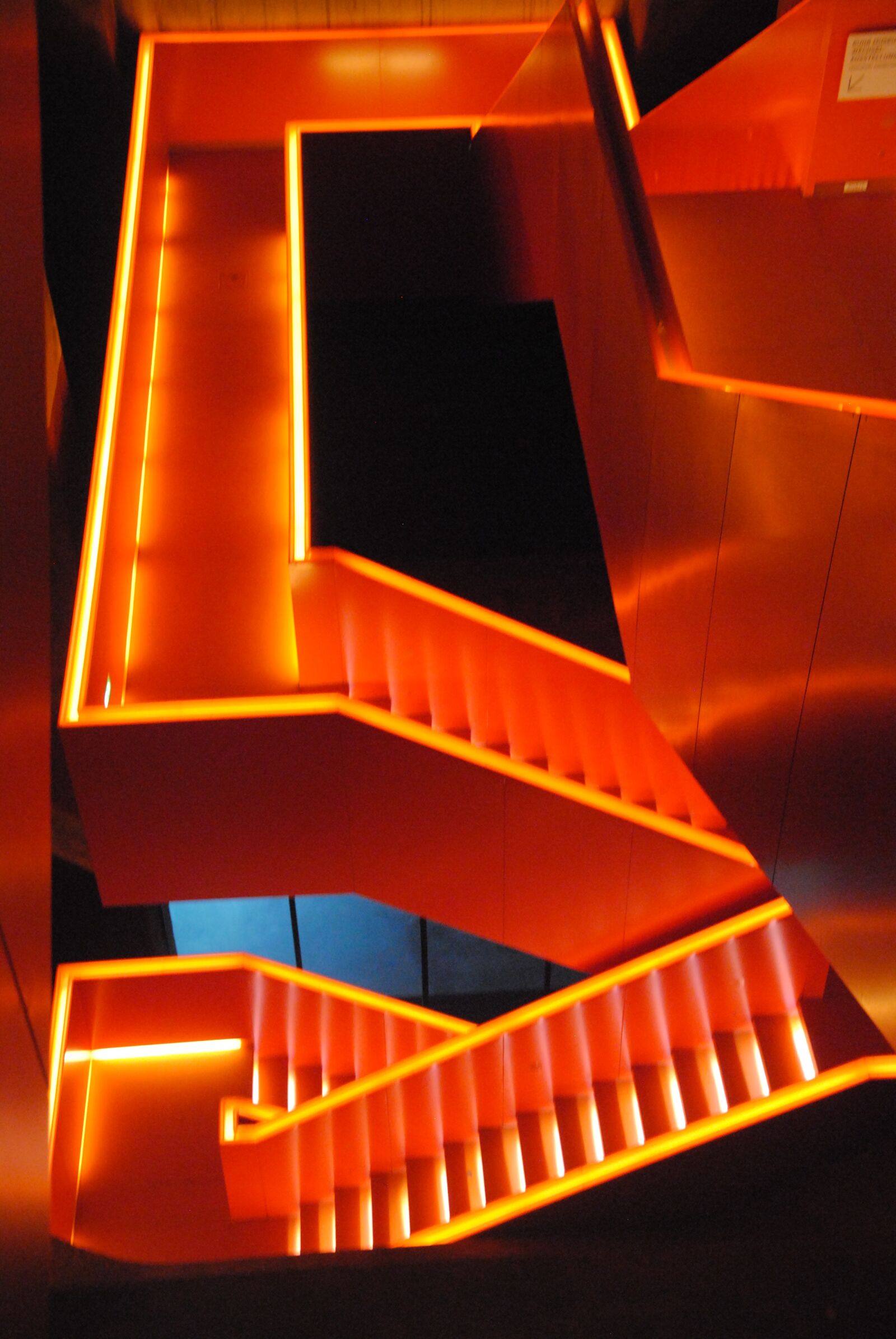 Nikon D3000 sample photo. Stairs, futuristic, architecture photography