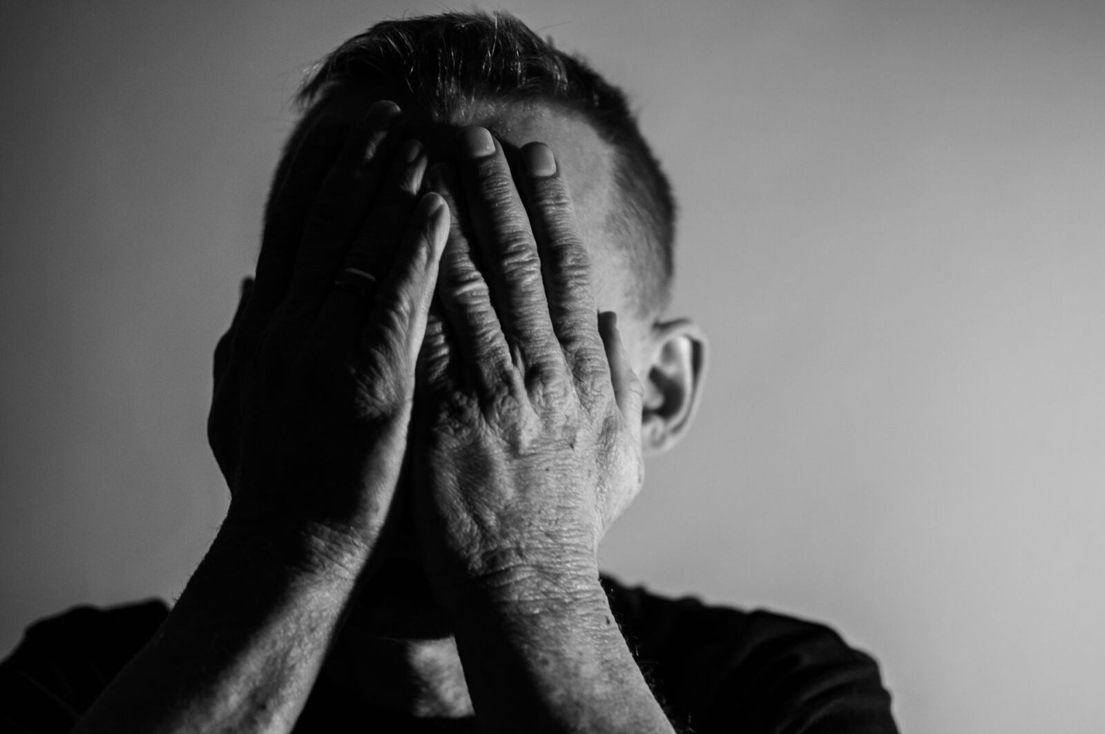Nikon D90 sample photo. Depression, sadness, man photography