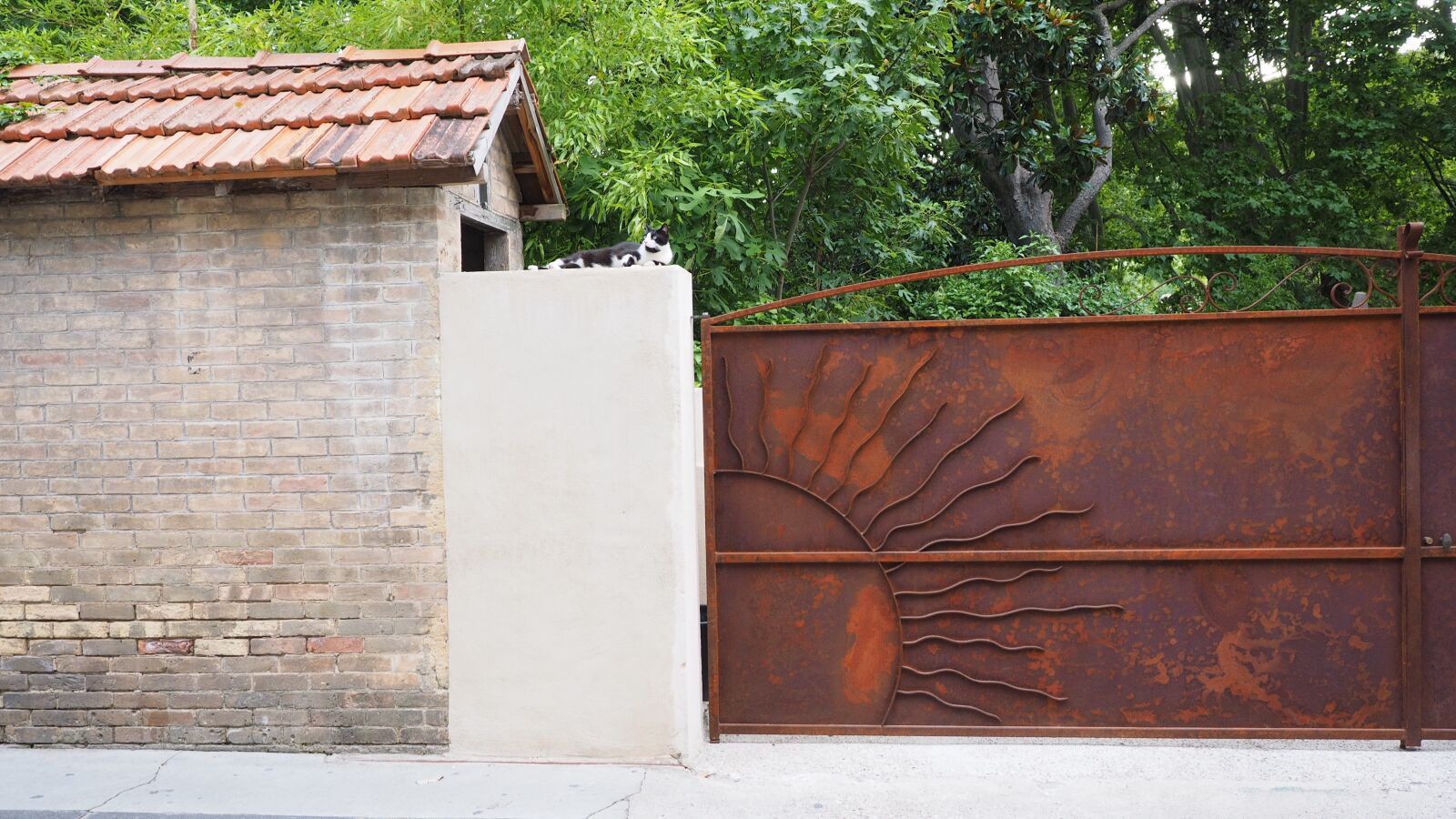 Olympus OM-D E-M1 + Olympus M.Zuiko Digital ED 12-40mm F2.8 Pro sample photo. Hof, driveway, door photography