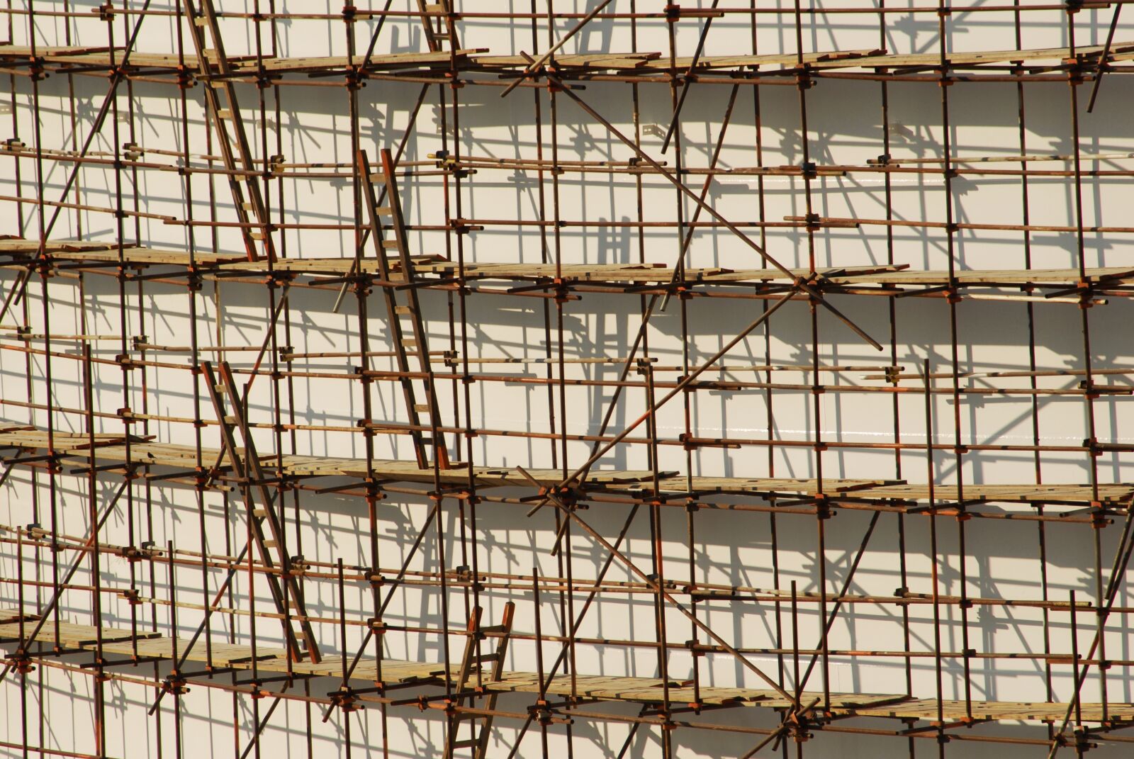 Nikon D200 sample photo. Scaffolding, ladder, building photography